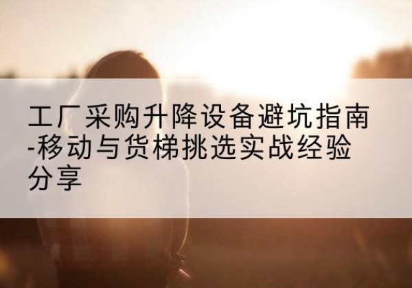 沁阳移动式升降机怎么选-工厂采购升降设备避坑指南-移动与货梯挑选实战经验分享